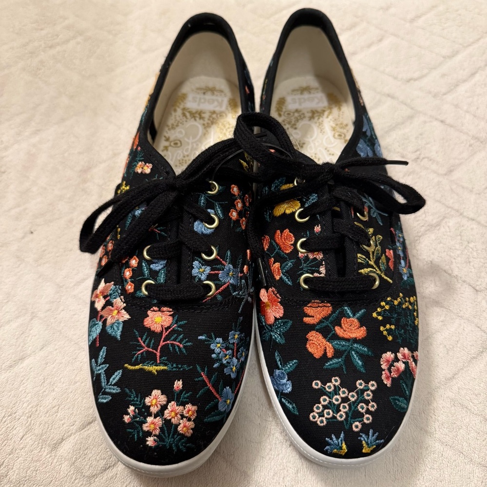 Keds Rifle Paper Co Floral Embroidered Women's Shoes